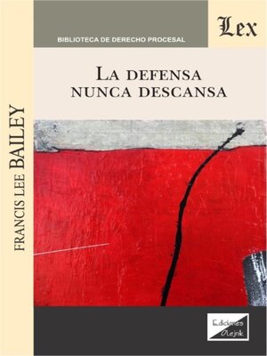 cover image of La defensa nunca descansa